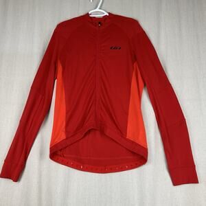 Louis Garneau | Men Cycling Size Large Jersey Jacket Red Full Zipper